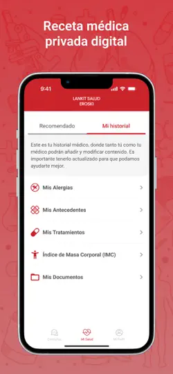 Captura de pantalla de LANKIT SALUD – EROSKI en iPhone 5