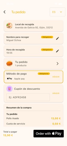 Asador de Pollos Conchi iPhone screenshot