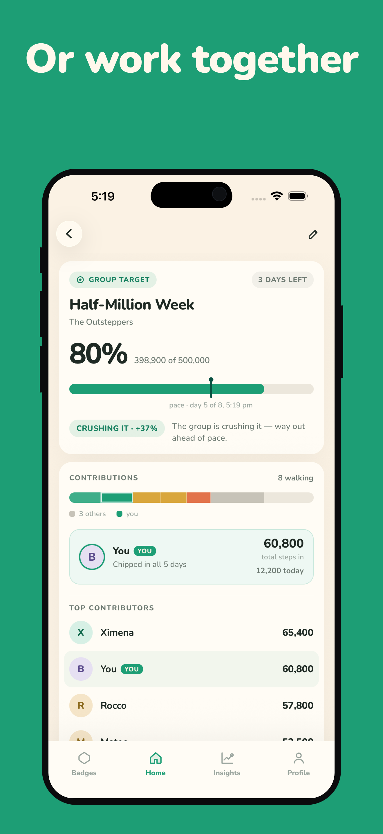 Outstep Pedometer & Friends screenshot 2