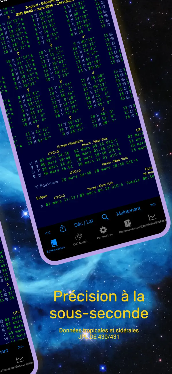 Screenshot #2 pour iPhemeris Astrology Éphéméride