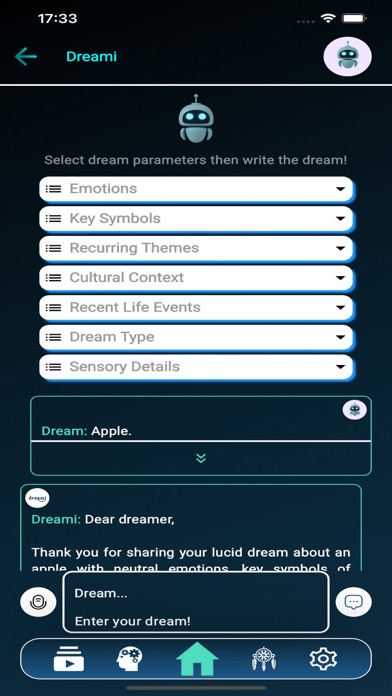 Screenshot 1 of Dreami App