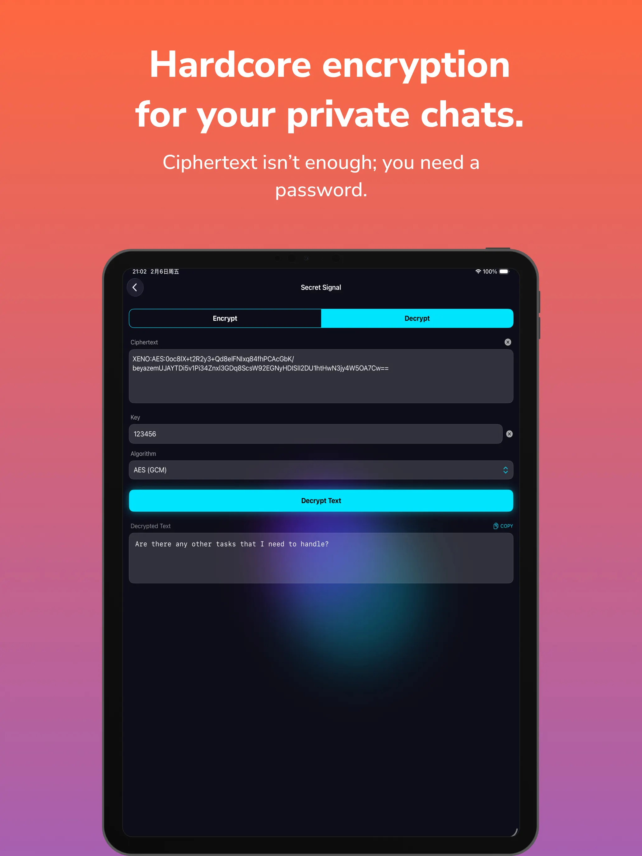 #6. XenoScript - Text Encryptor. (iOS) di: yu liu