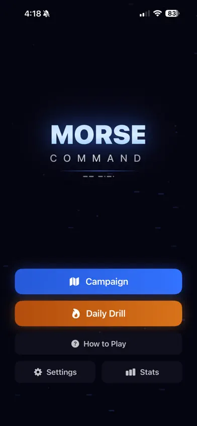 Morse Command: CW Trainer screenshot 1