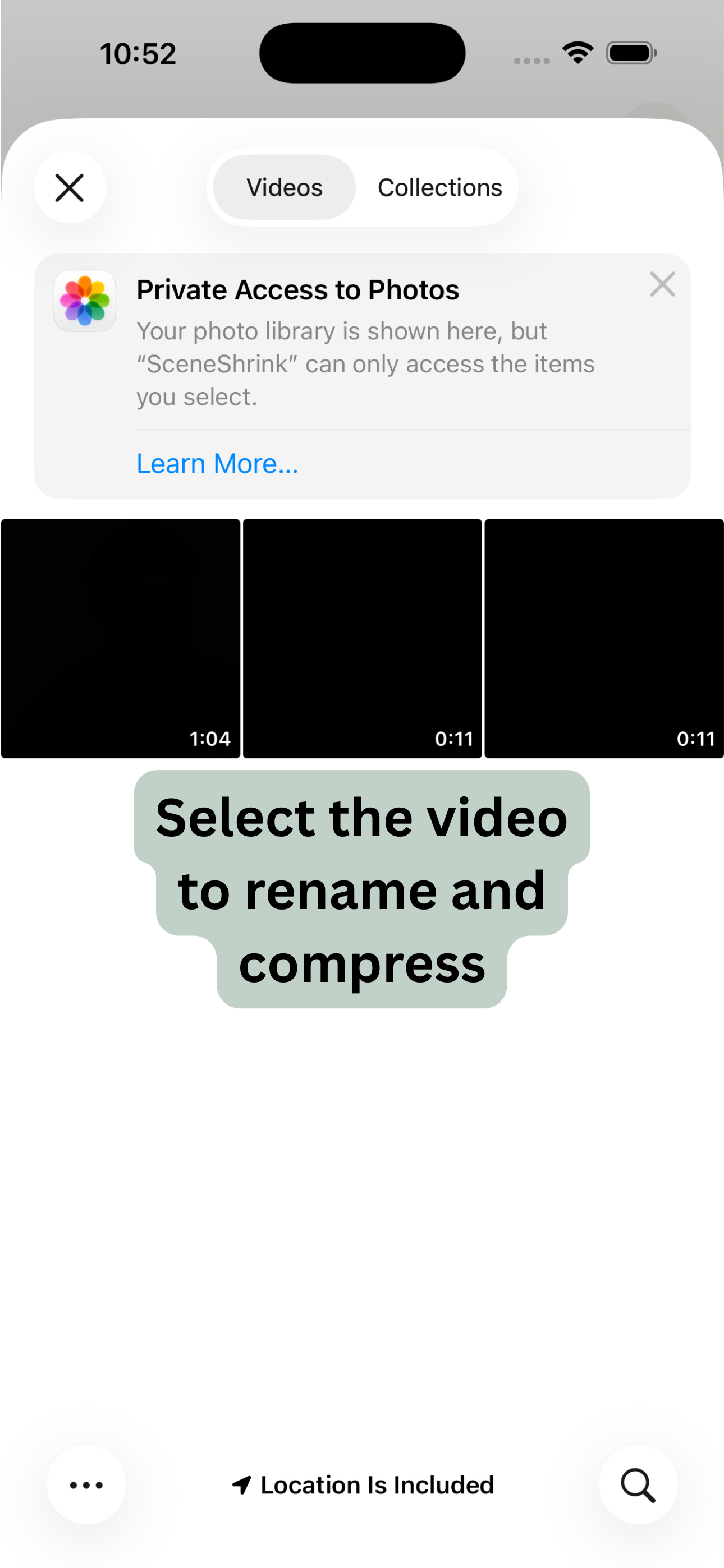 SceneShrink screenshot 2