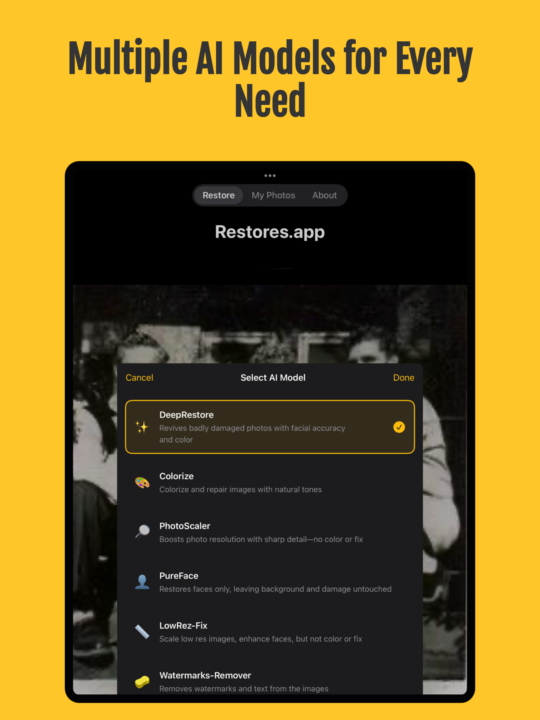 AI Restores.app | Fix Photos