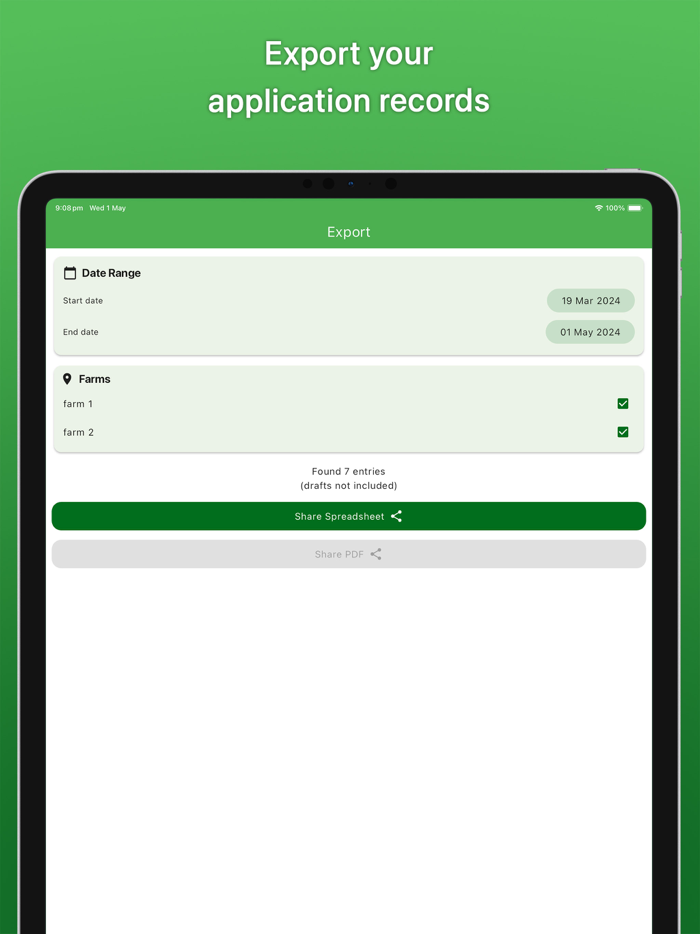 Spraybook Spray Record Diary