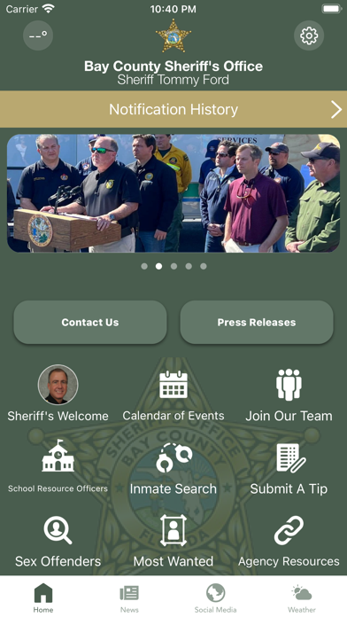 Bay County Sheriff’s Office FL Screenshot