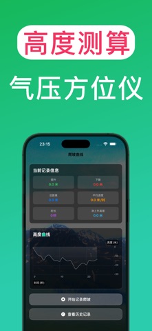 户外狂人-32倍微光望远镜 气压计 高度表和指南针 iPhone screenshot
