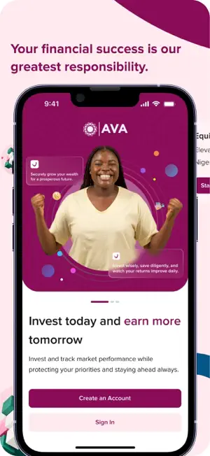 AVA: Invest, Save & Trade screenshot 1