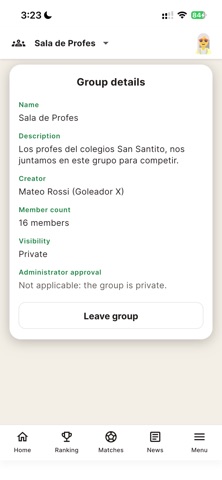 Modo Futbol App Screenshot 4 of 7