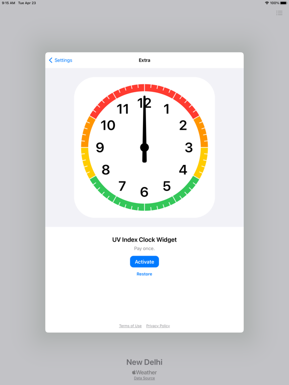 Screenshot #6 pour UV Index Clock