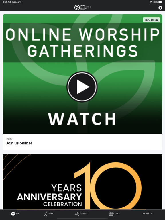 NBCC - Bay Area Church, CA iPad screenshot 1 - Lifestyle app
