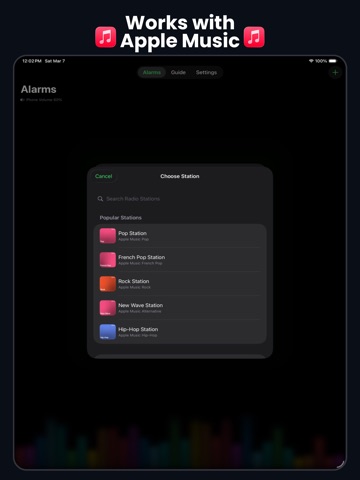 Alarmony: Music Alarm Clock iPad screenshot