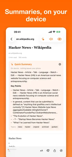 Hacker News Reader Kuokka screenshot 2