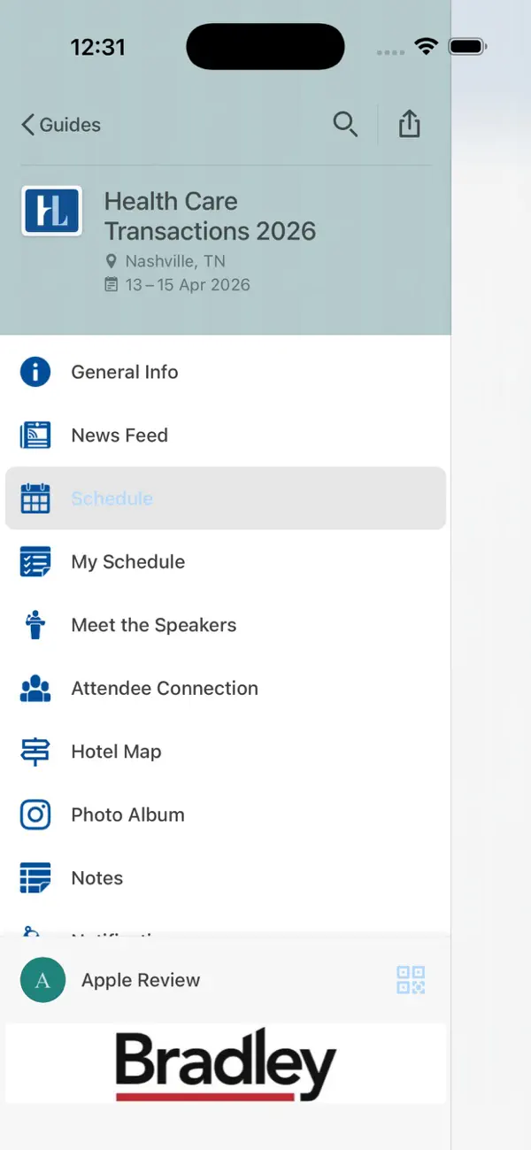 Screenshot #1 pour American Health Law Assoc.