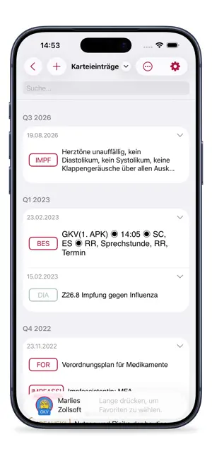 tomedo Praxissoftware screenshot 2