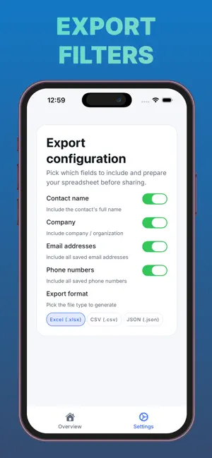 Contacts Backup Transfer Sheet screenshot 3