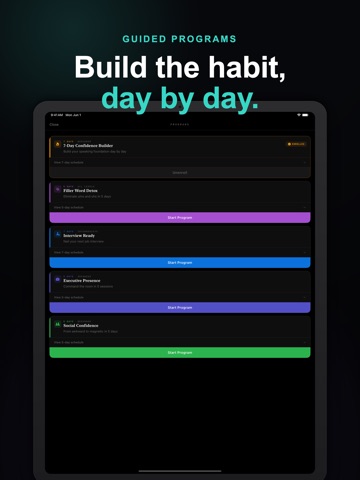 Poise: Private Speech Coach iPad screenshot