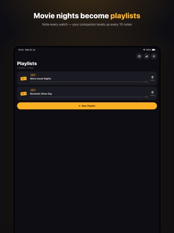 NEXT+ : Movies Notes & TV Show iPad screenshot