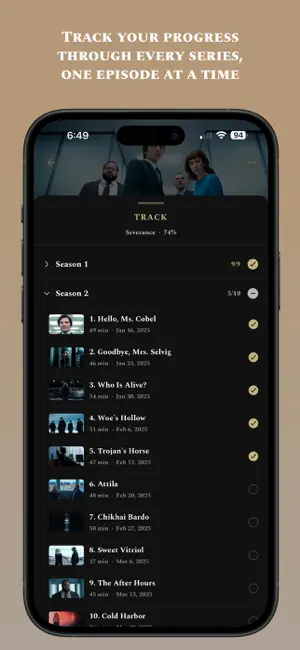 Framerate: Movie & TV Tracker screenshot 2