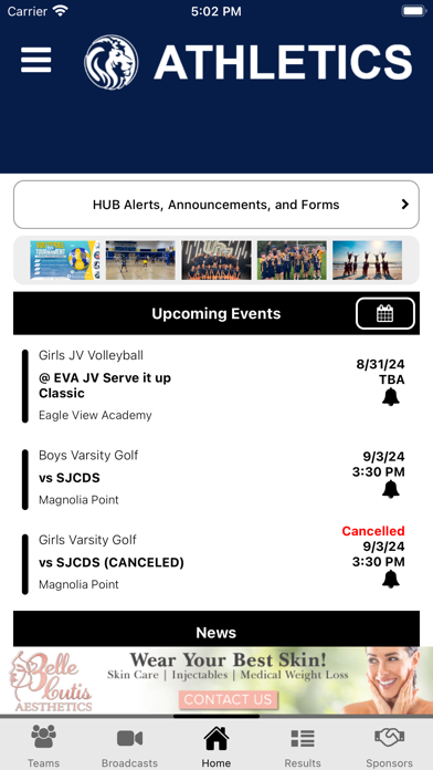 St. John's Athletics Screenshot