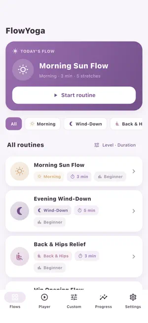 FlowYoga: Daily Yoga screenshot 1