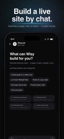 WisyLink: AI Website Builder Screenshot 1 of 5
