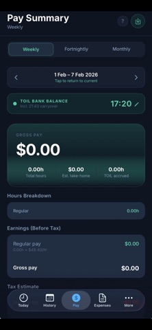 WorkLog 2026 screenshot