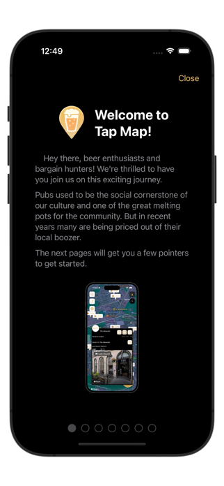 Tap Map App Screenshot 1 of 5