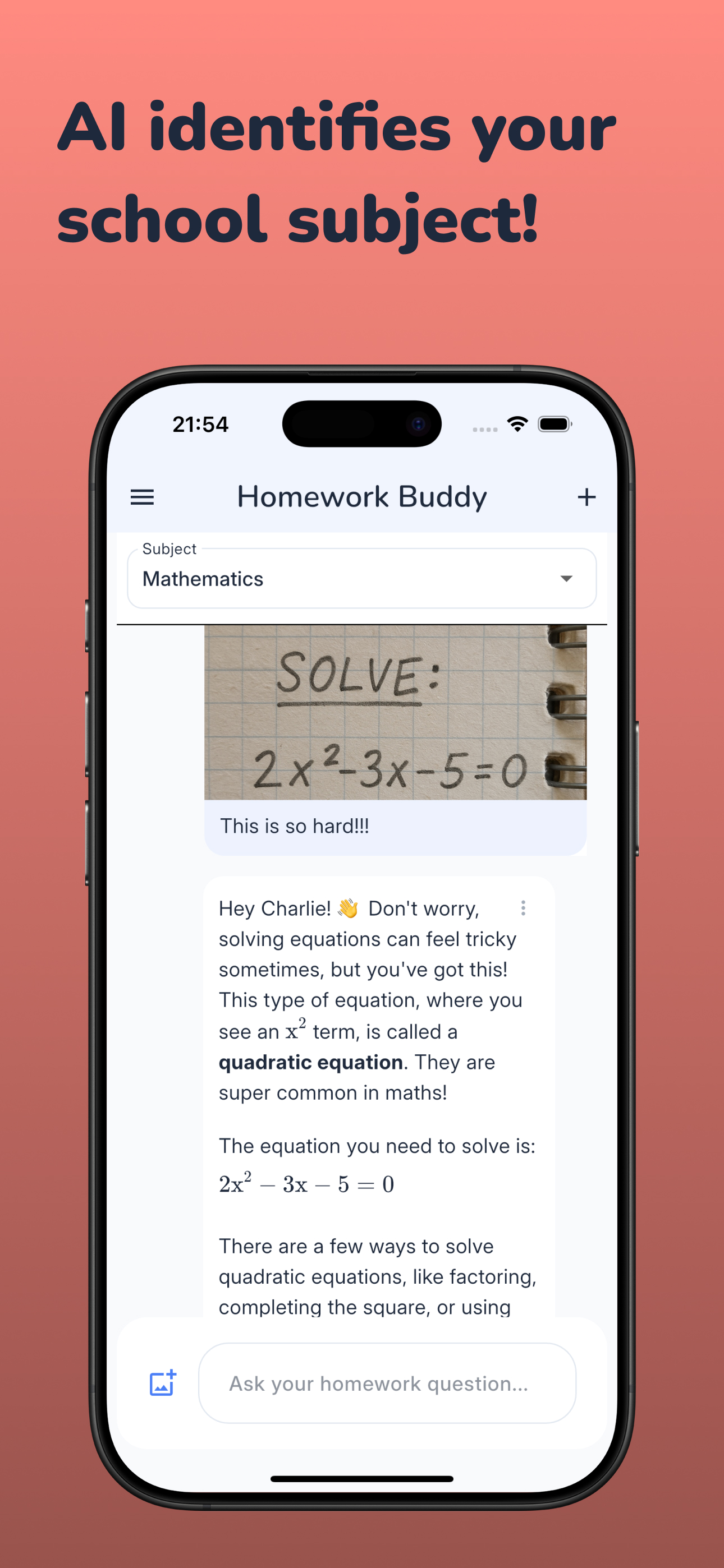 Homework Buddy: AI Helper