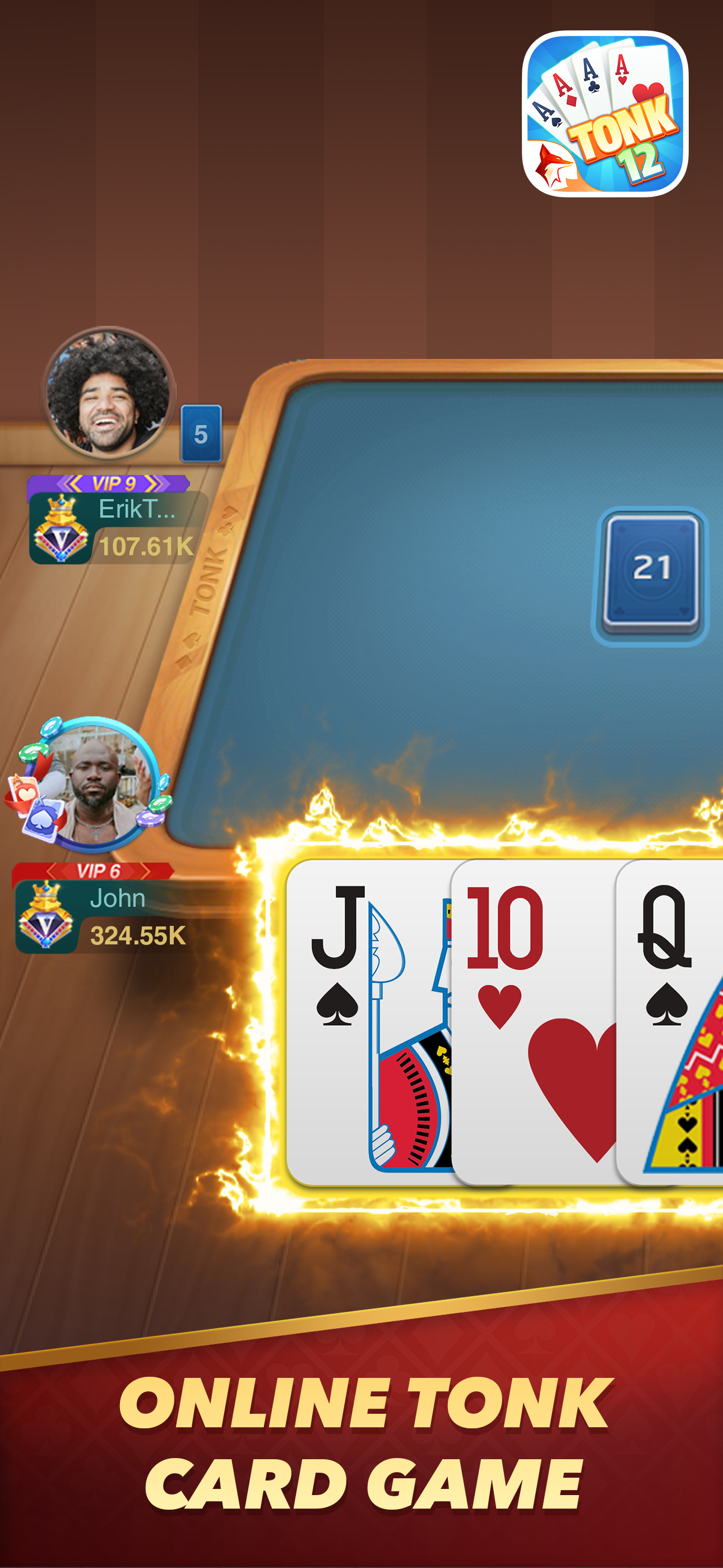 Tonk 12: Tunk Rummy ZingPlay