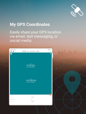 My GPS Coordinates ° iPad screenshot