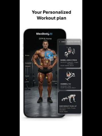 MaxBody: Calorie Counter & Gym iPad screenshot