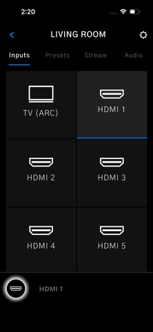 JBL Synthesis Control iPhone screenshot