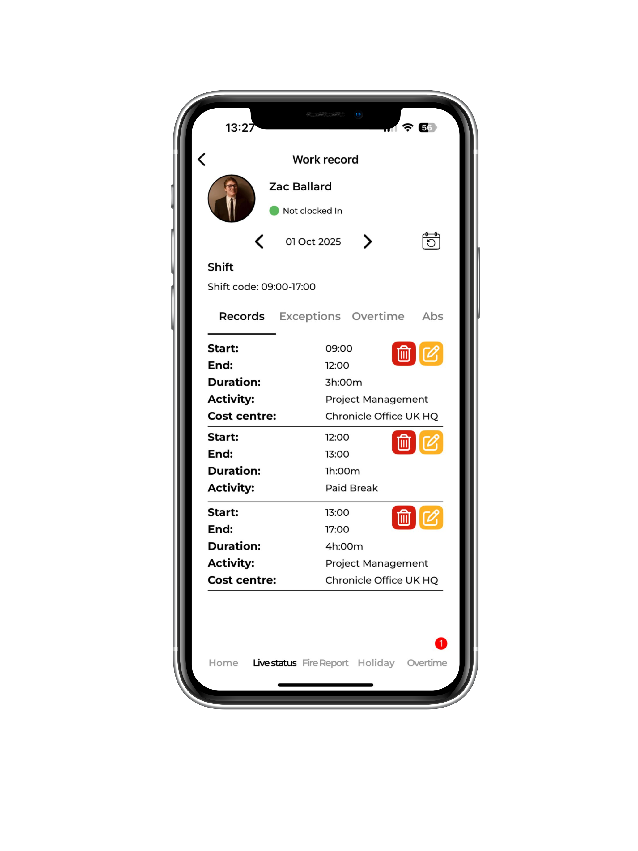 Chronicle Manager's App