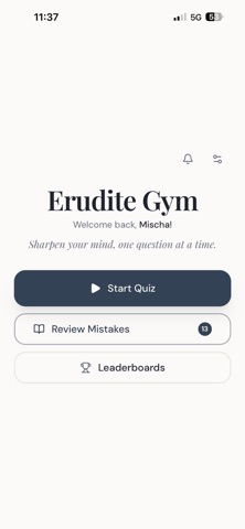 Erudite Gym screenshot
