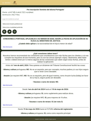 PortuTrack iPad screenshot