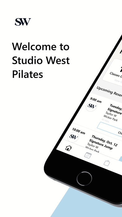 Studio West Pilates iPhone screenshot 1 - Health & Fitness app