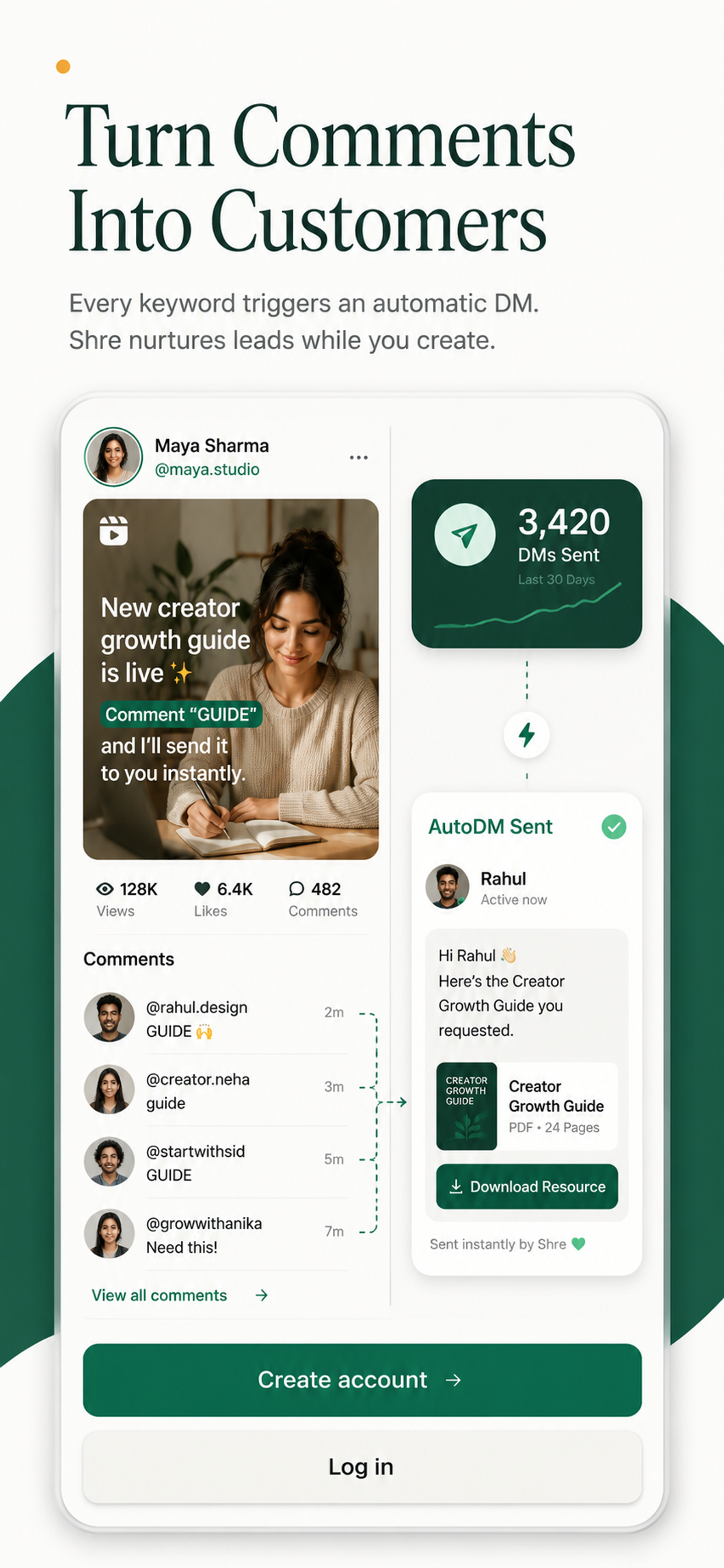 Shre - Auto DM & Creator OS