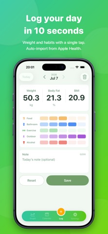 Fitona - Simple Weight Tracker Screenshot 2 of 5