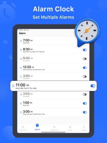 Calendar - Clock iPad screenshot