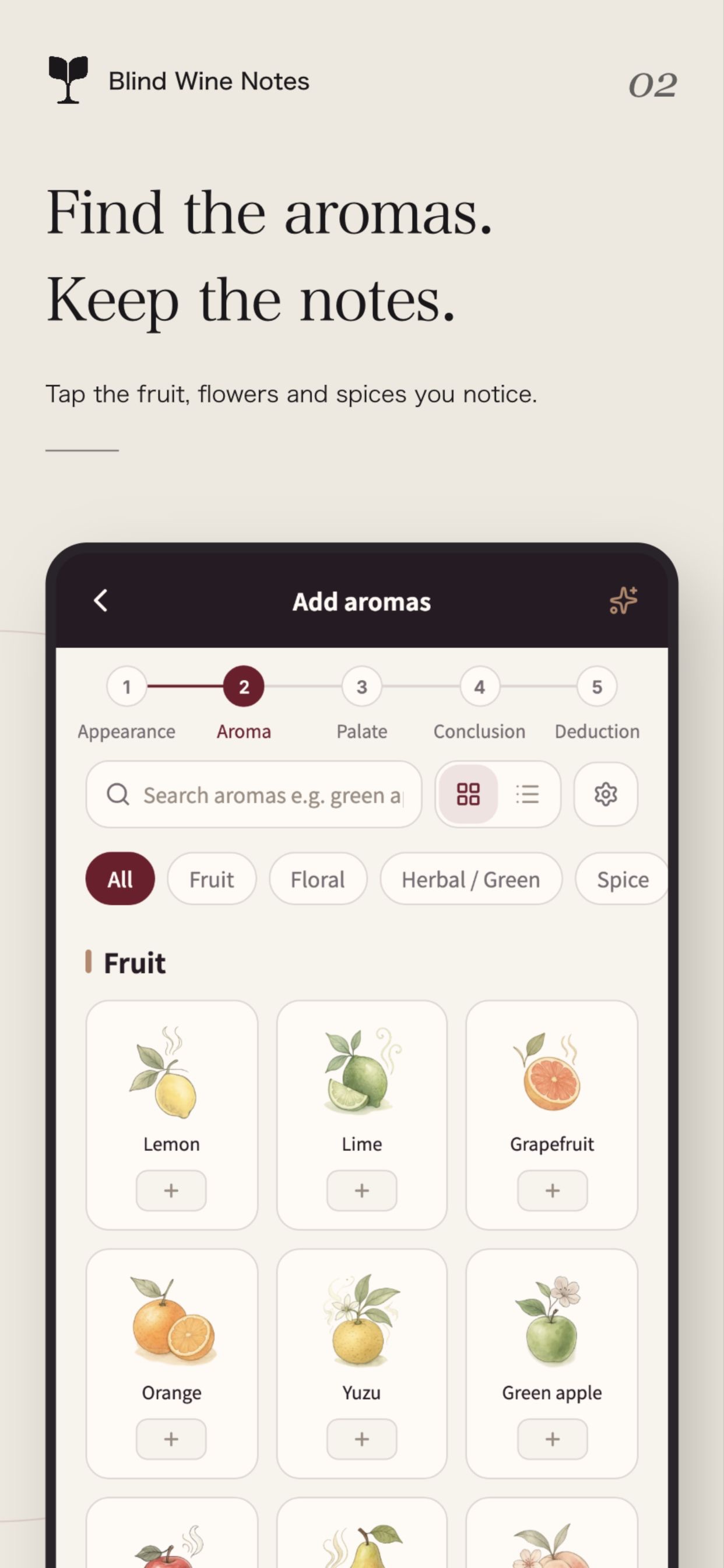 Screenshot 2 of Blind Wine Notes