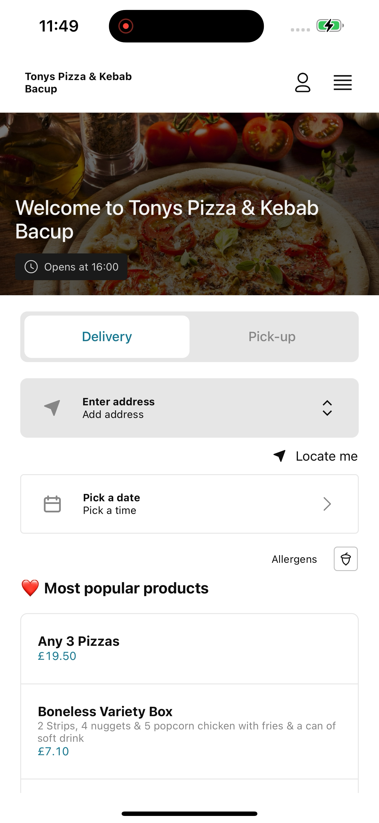 Tonys Pizza & Kebab Bacup screenshot 6