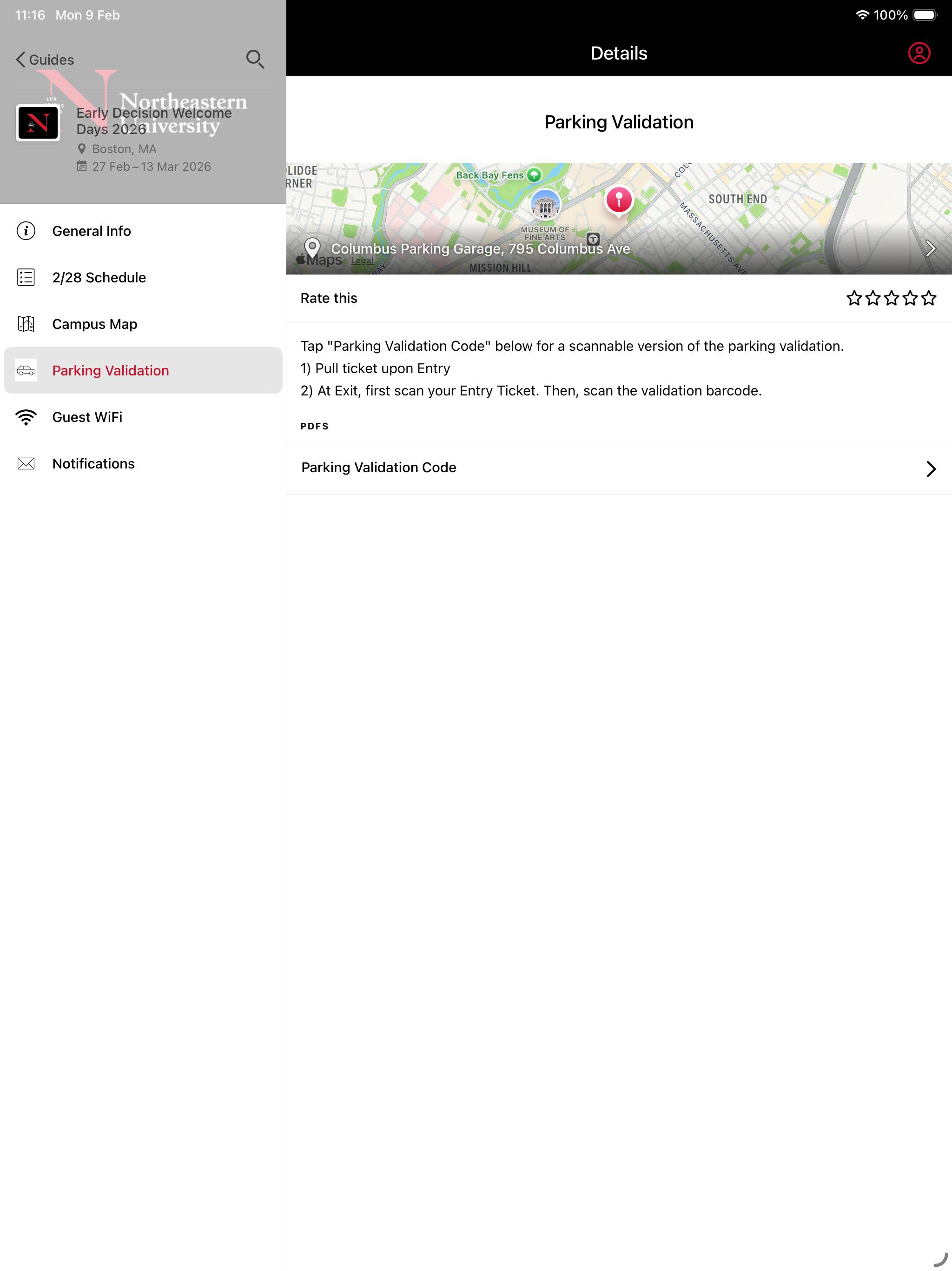 Northeastern Admissions Events