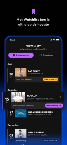 Ticketmaster - Koop tickets App Store preview screenshot 2