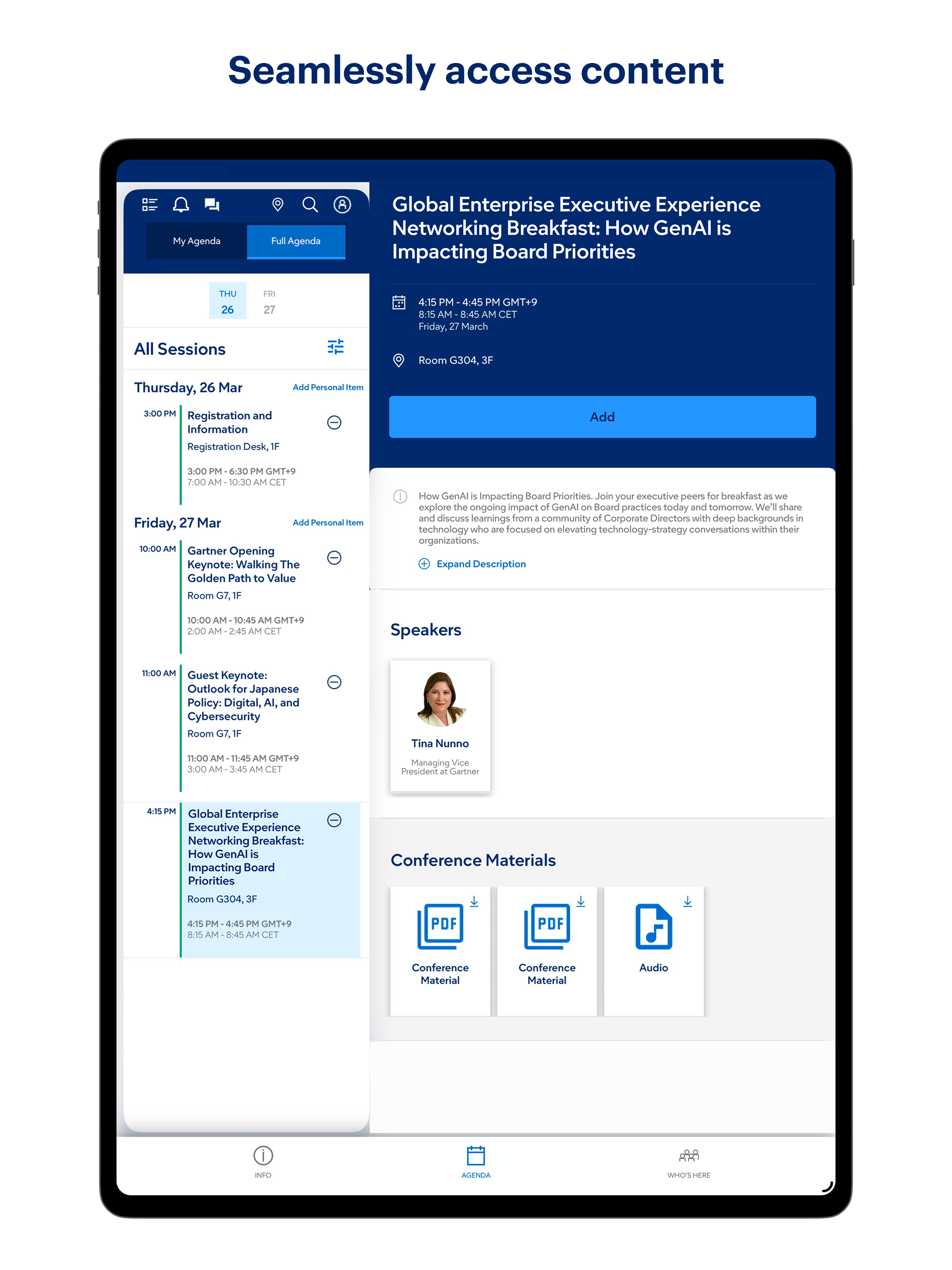 Gartner Conference Navigator screenshot 9