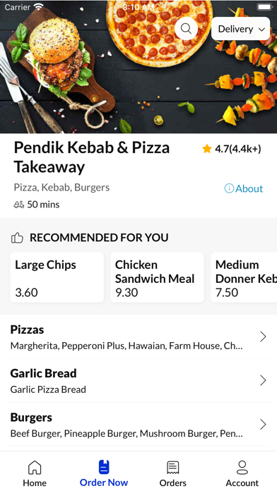 Pendik Kebab & Pizza Takeaway Screenshot