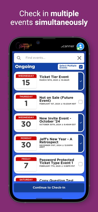 TicketSocket Premiere CheckIn Screenshot 7 of 8