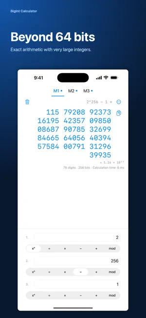 BigInt Calculator screenshot 1