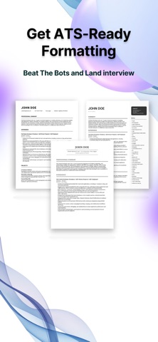 Resume AI Builder: CV Maker iPhone screenshot